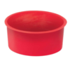 Cape fuselée LDPE Rouge - Plage de diamètre extérieur 10 - 11,8mm ; Plage de diamètre intérieur 8,5 - 10mm ; 9,5mm